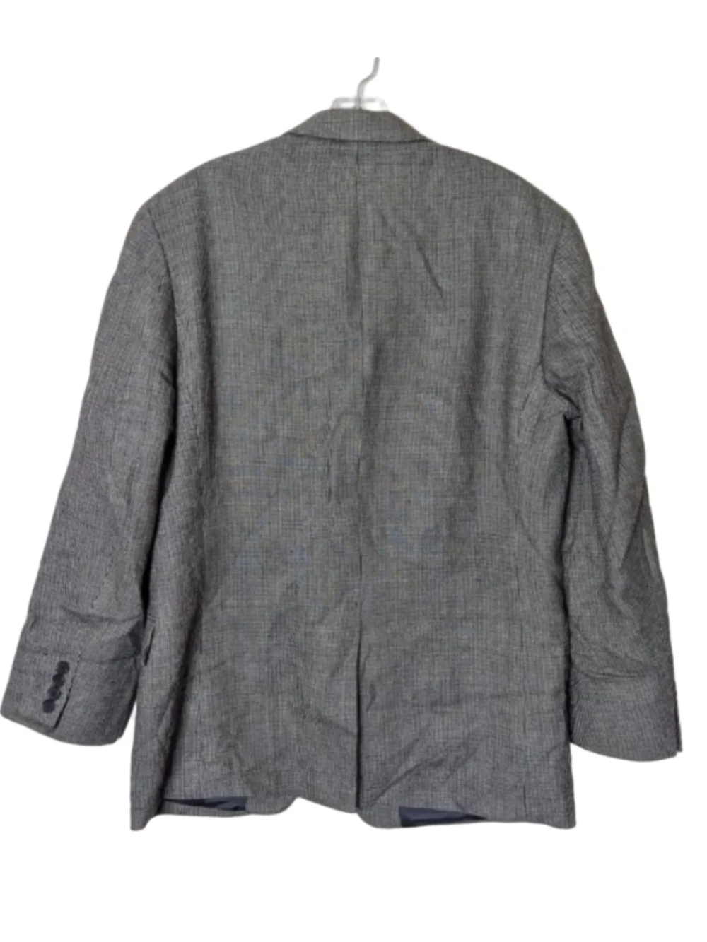 Men's LAUREN Ralph Lauren 100% Wool Gray Black Houndstooth Sport Coat 40R